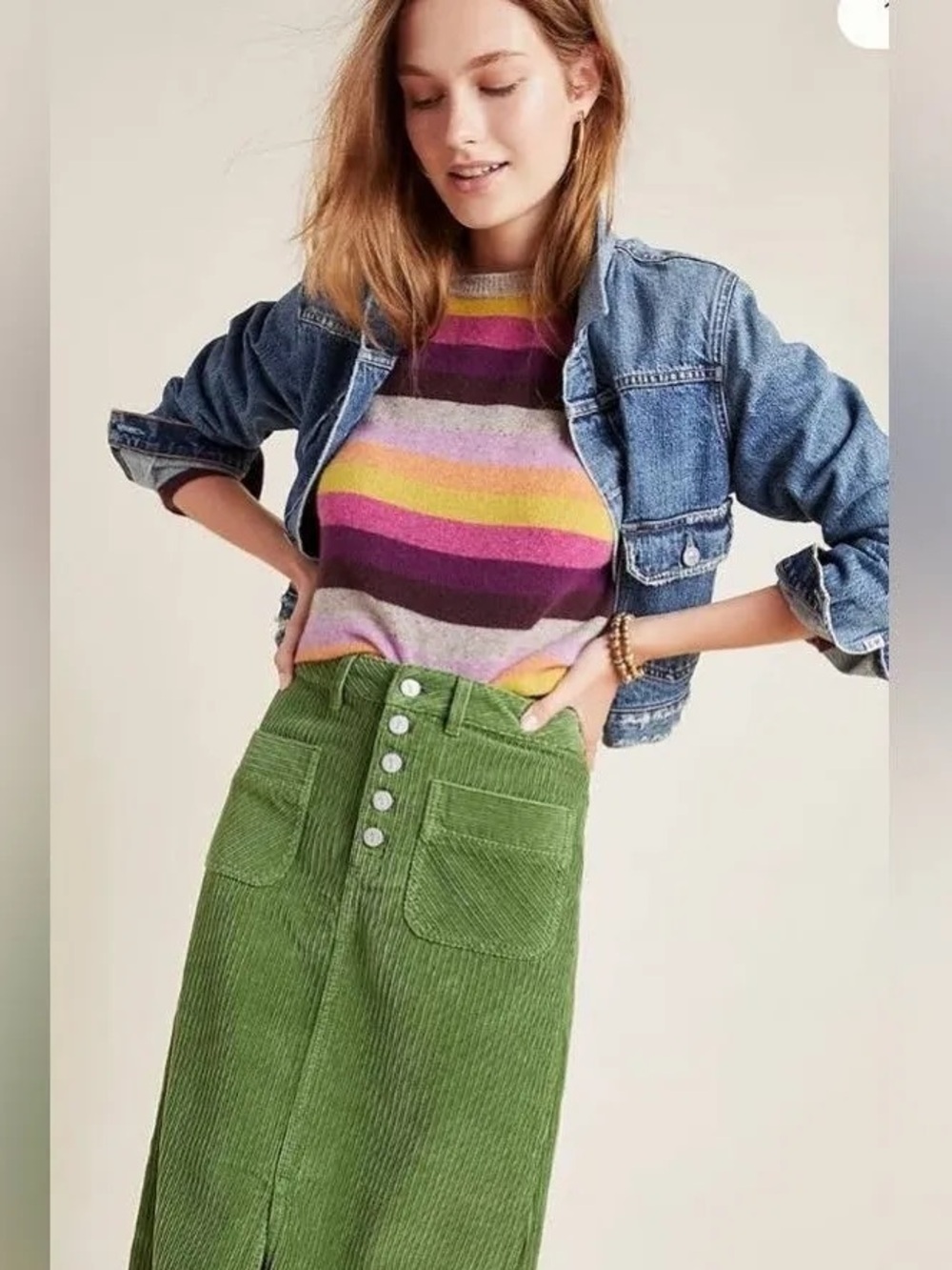 size 2 Green Pencil Skirt by Anthropologie Pilcro And The Letterpress